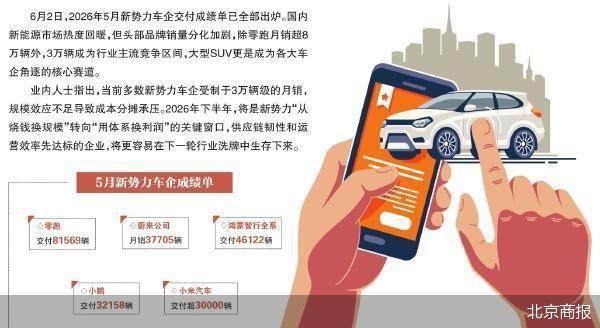 AG真人国际(中国)官方网站 苦战3万辆关隘 新势力集体瞄向大型SUV